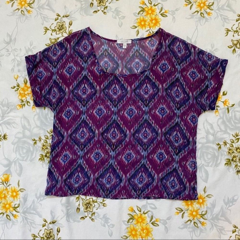 Delia's Size M Purple Lightweight Blouse